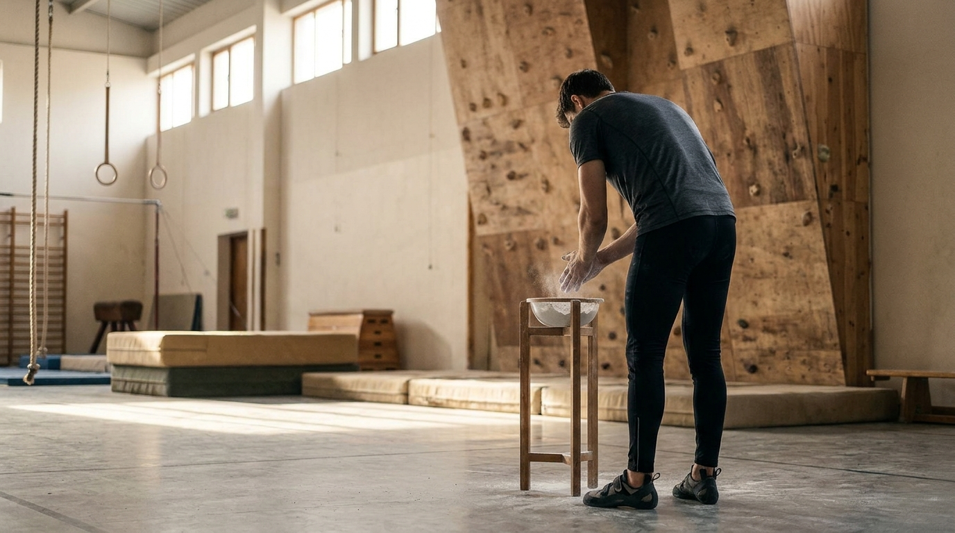 CLERESTORY GYMNASIUM — Season 1 · Sunlight across the timber apparatus hall