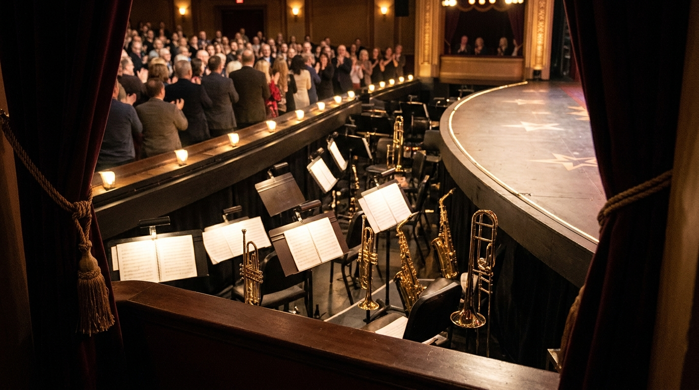 THE ORCHESTRA PIT — Season 1 · Brass section & applauding house